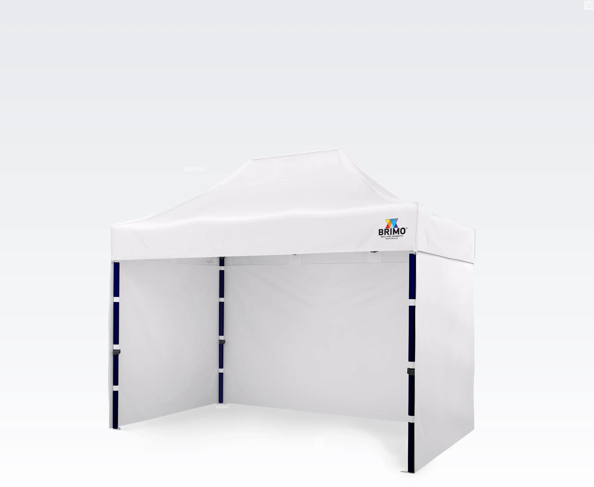 BRIMO Rozkladacie stánky 2x3m - s 3 stenami - Biela 21