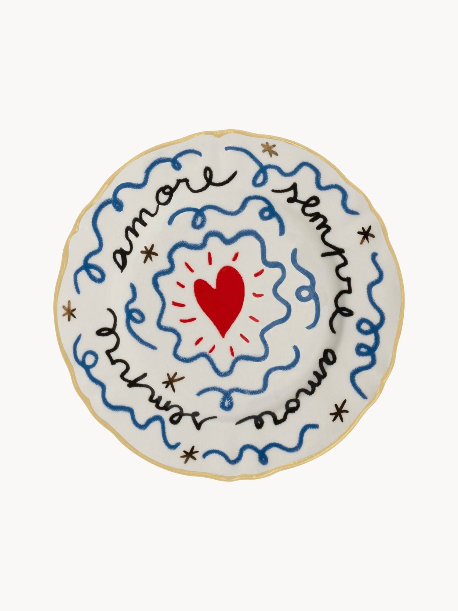 Ručne vyrobený raňajkový tanier Frutto Della Passione