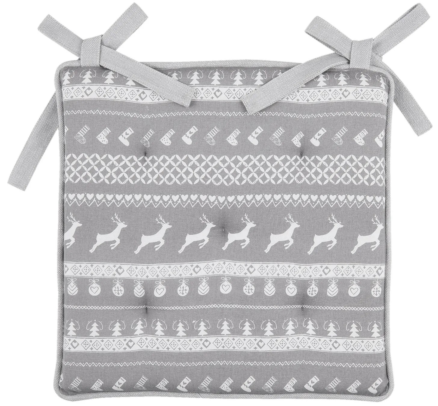 Podsedák s výplňou Nordic Grey - 40 * 40 cm