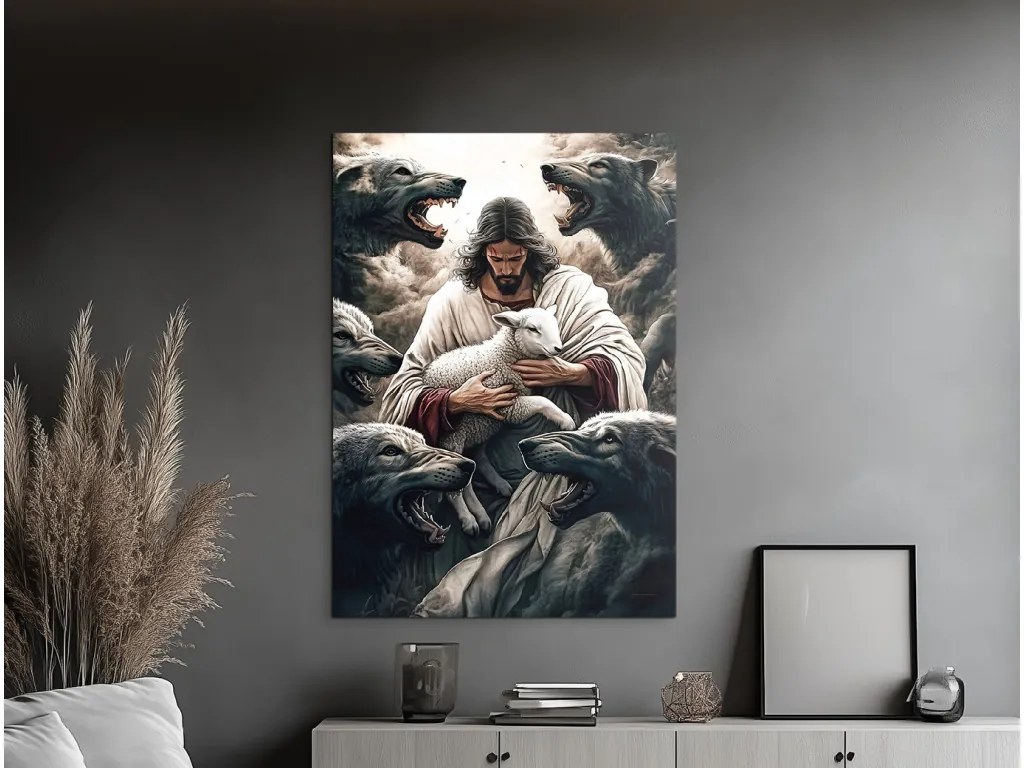drevko | Moderný obraz Dobrý pastier
