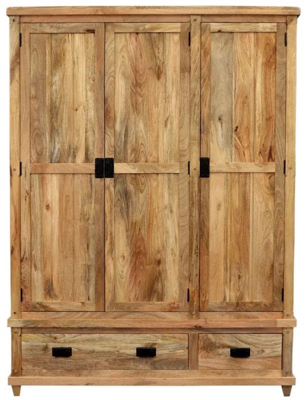 Skriňa Devi 150x200x60 indický masív mango Mango natural