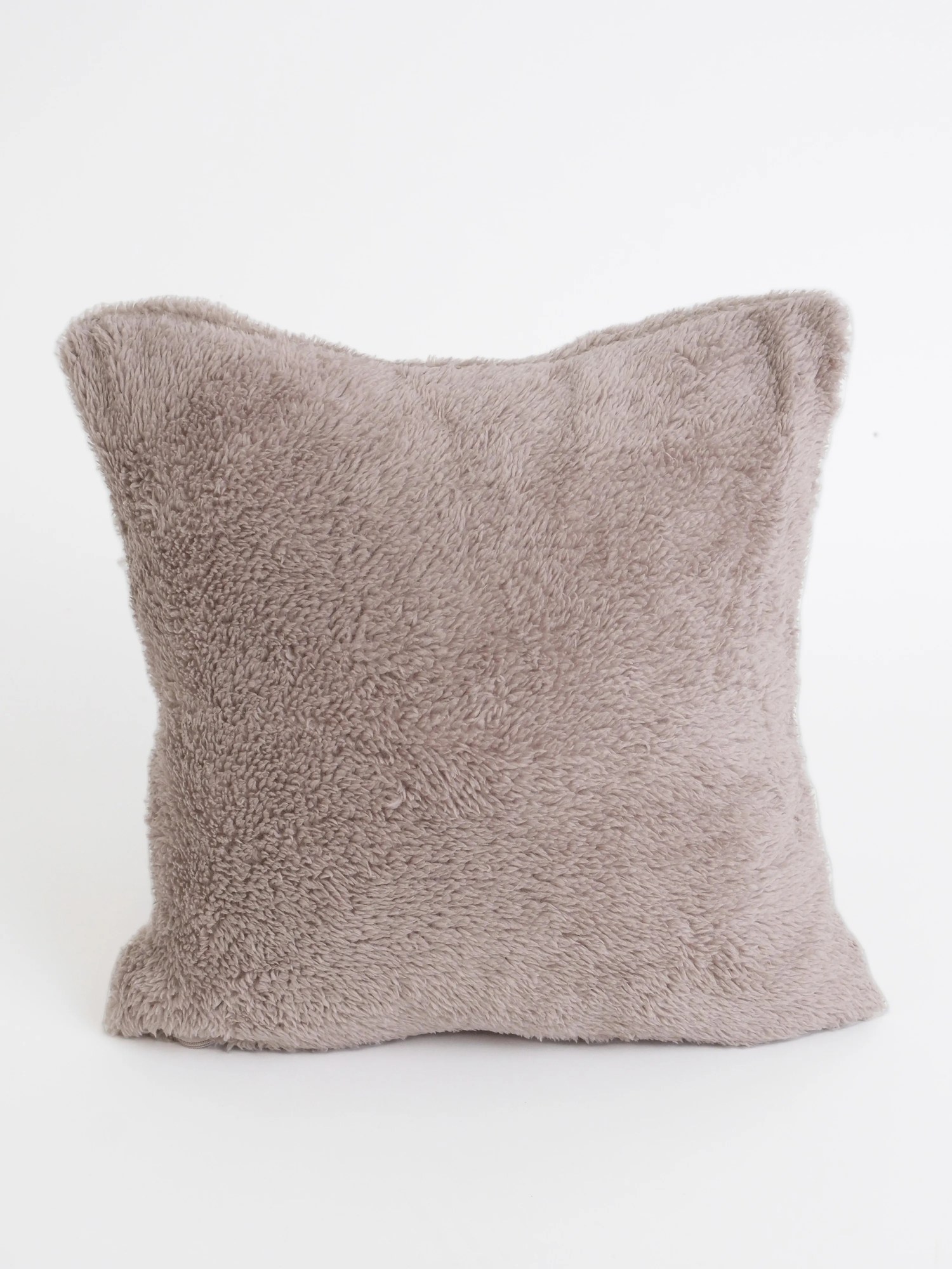 Baránková obliečka na vankúšik mikroplyš 40 × 40 cm – Teddy cappuccino