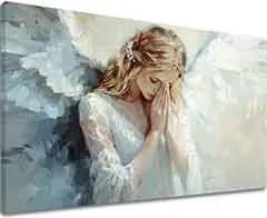 Obrazy anjelov Nebeský dotyk | 100% originál domaľovaný akrylom