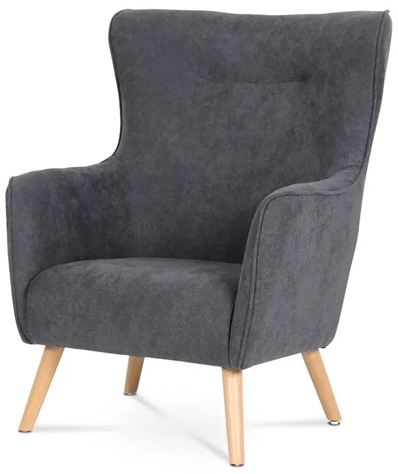 BONTEC Kreslo, modrá látka, AK-313 BLUE2 Farba: Šedá