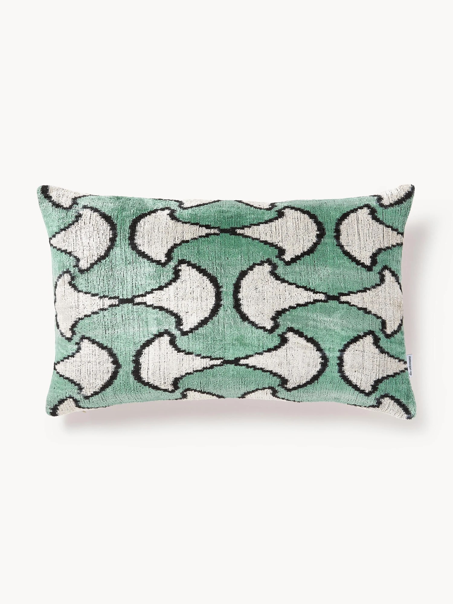 Zamatový poťah na vankúš s abstraktným vzorom Velvety