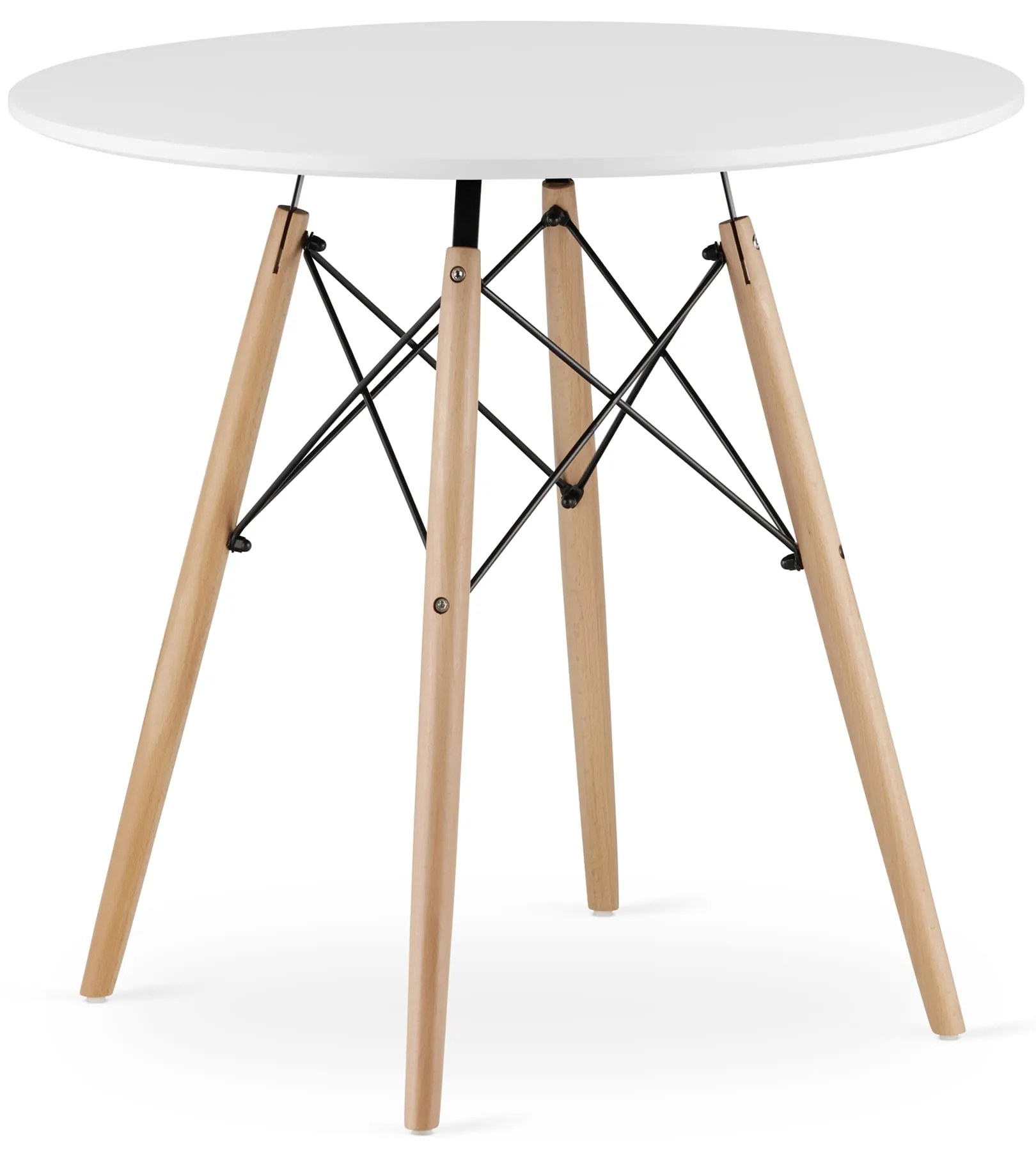 AKCIA Biely jedálenský stôl OSLO 80x80 II. akosť