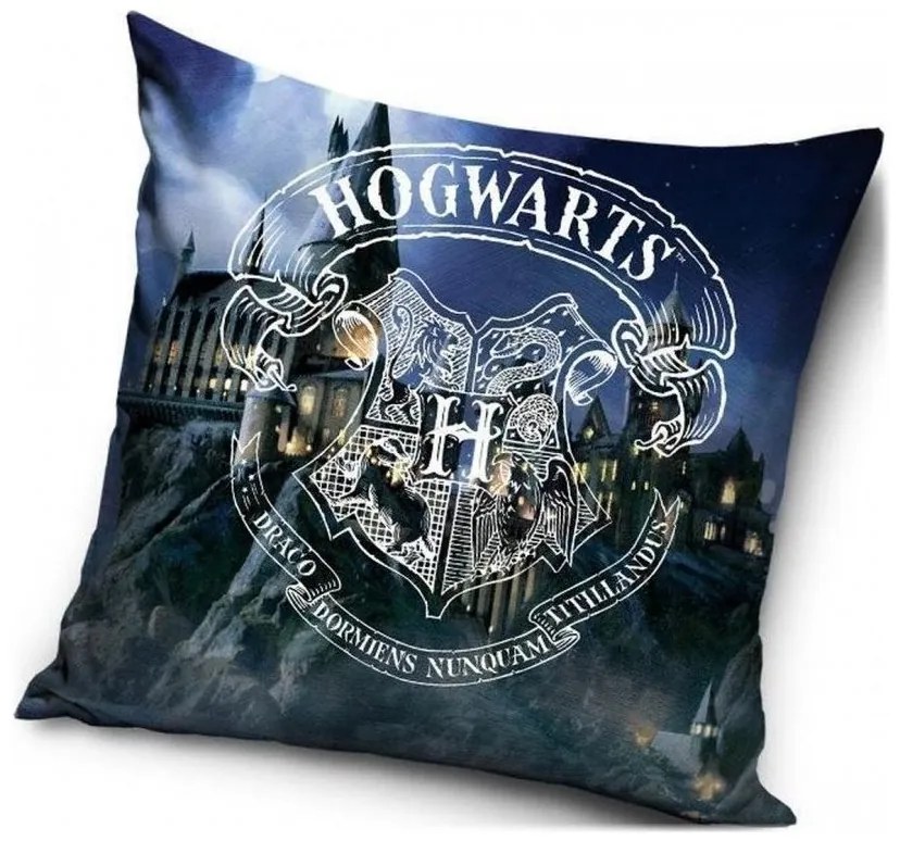Vankúš Harry Potter - motív Rokfortská stredná škola čarodejnícka - 40 x 40 cm
