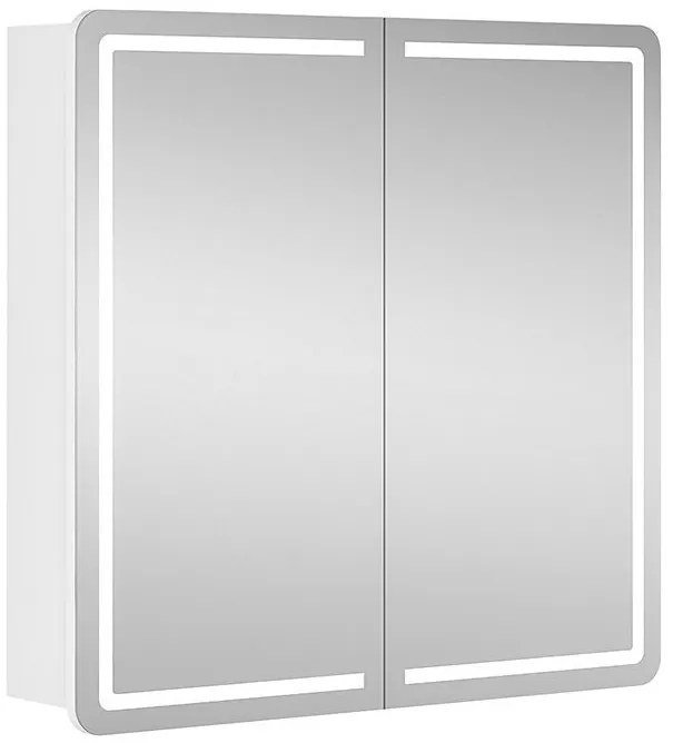 Riva Zrkadlová skrinka s LED osvetlením Luciana, 70 × 72 × 18 cm