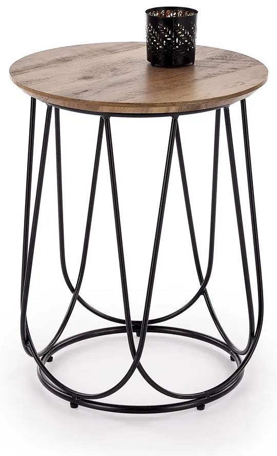 Konferenčný stolík Nubira II, orech / čierna