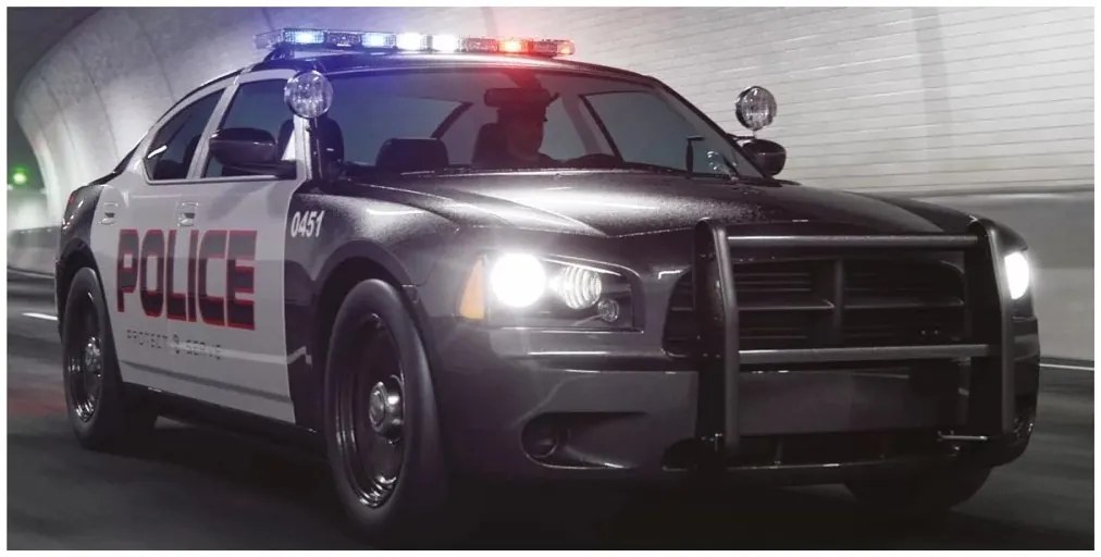 Bavlnená plážová osuška Americké policajné auto - 100% bavlna - 70 x 140 cm