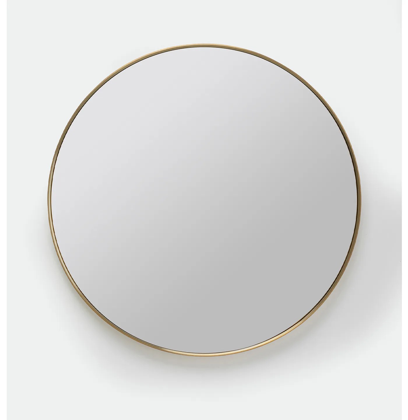Curve Round zrkadlo mosadzné Ø60 cm