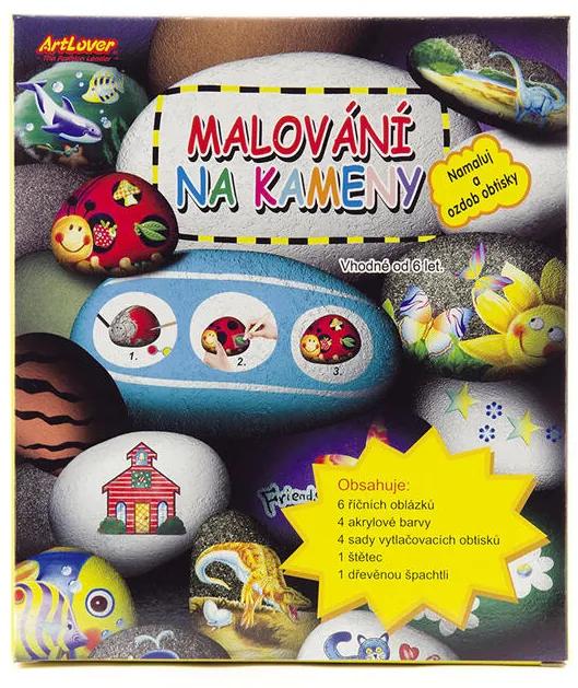 Maľovanie na kamene s odtlačkami