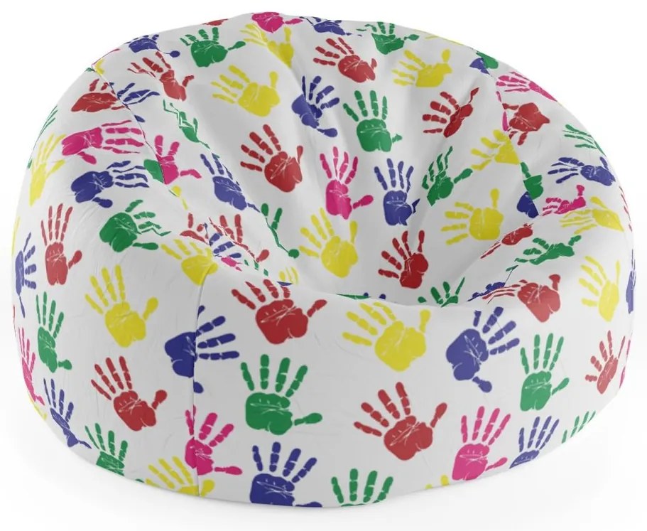 Sedací vak Cocoon farebné otisky, farebná