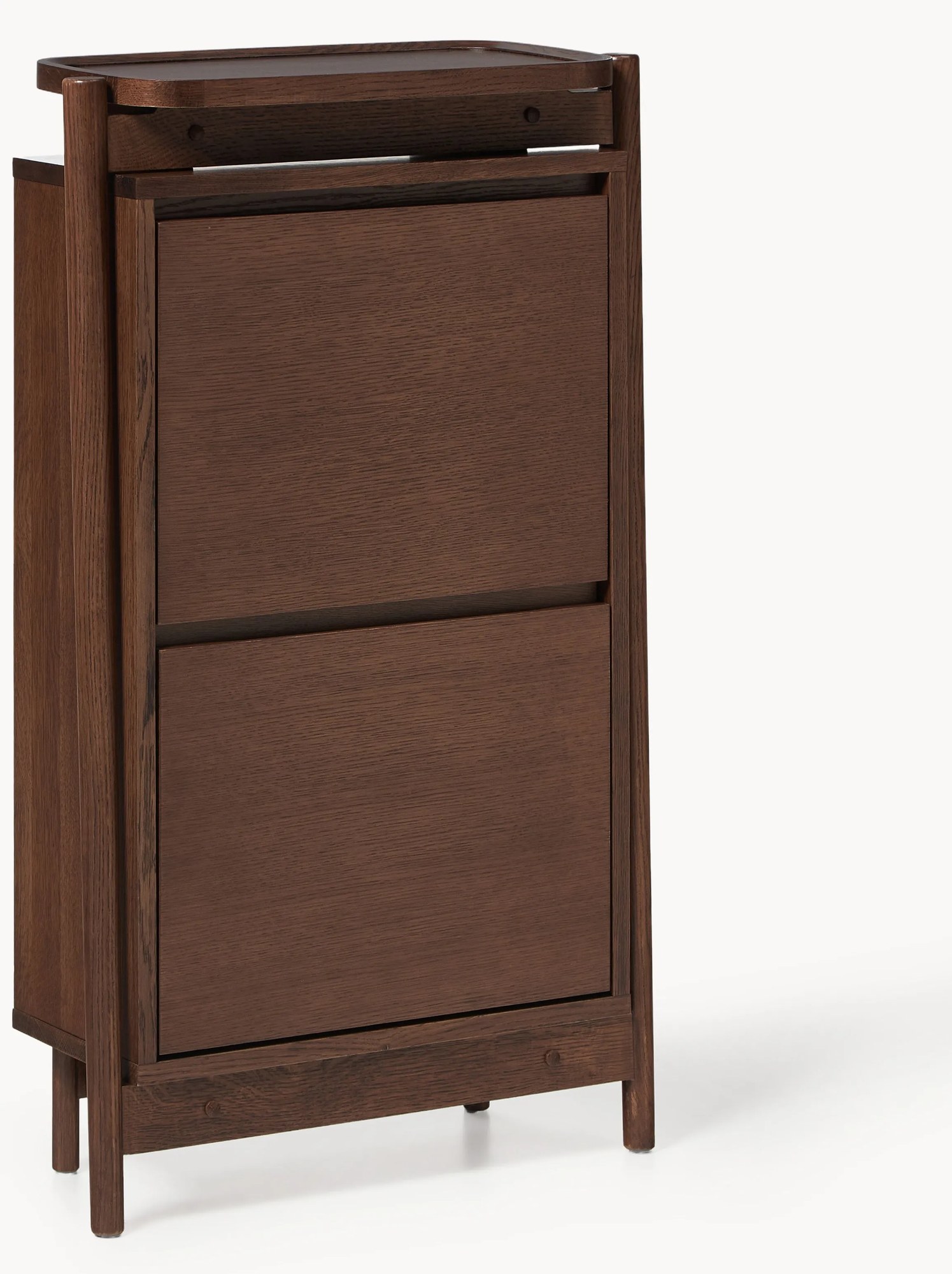 Drevená skrinka na topánky's výklopnými policami Libby