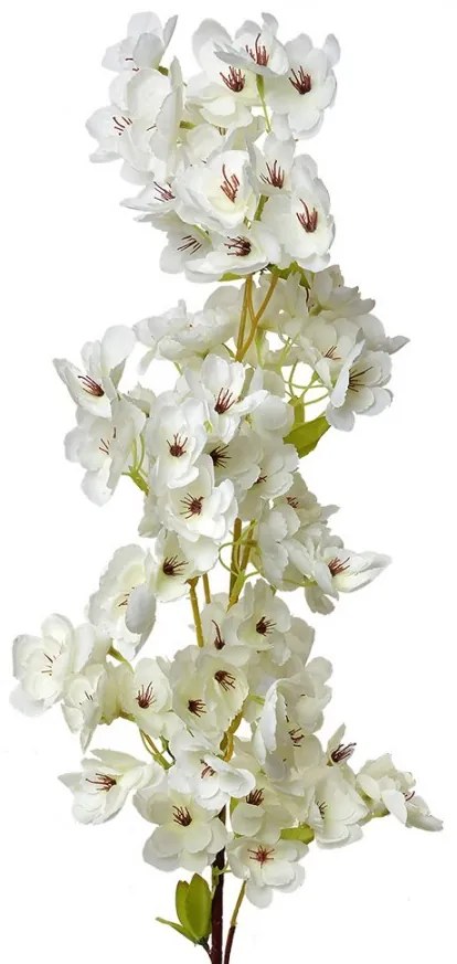 Dekorácia umelá kvetina s bielymi kvetmi - 16*8*98 cm