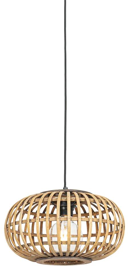 Orientálna závesná lampa bambus 32 cm - Amira
