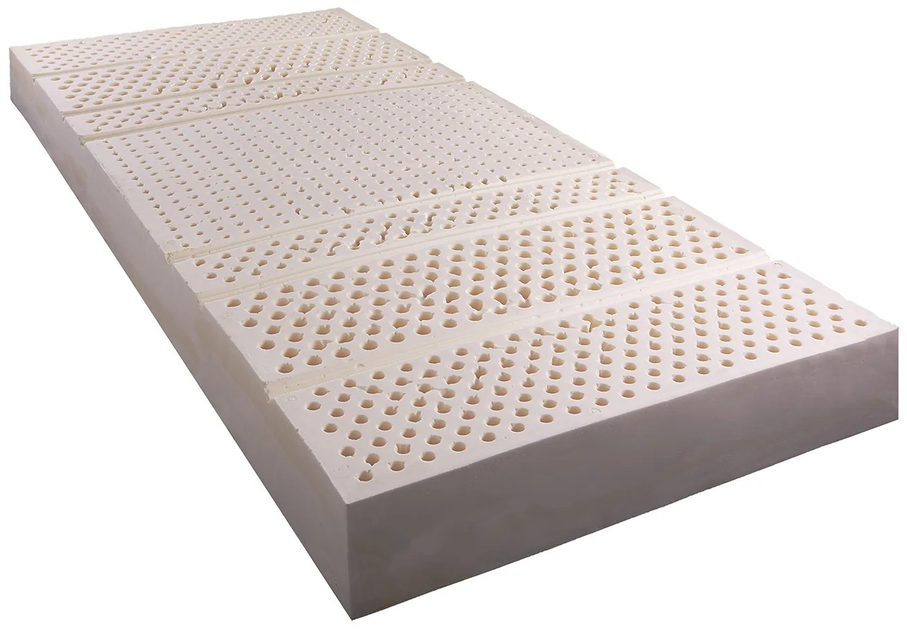 Novaya Latexový 7 zónový matrac MEGAL (tvrdší-T4) Veľkosť: 190 x 80 cm, Materiál: Silver Antipilling (protižmolkovací), Tvrdosť matraca: Tvrdý