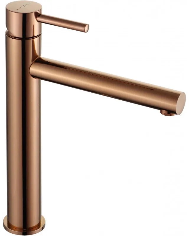 Mexen Elba, vysoká umývadlová batéria h-295, ružové zlato, 74110-60