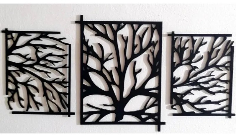 Drevený obraz strom - vetvy konáre I SENTOP PR0307 picture 3 pieces