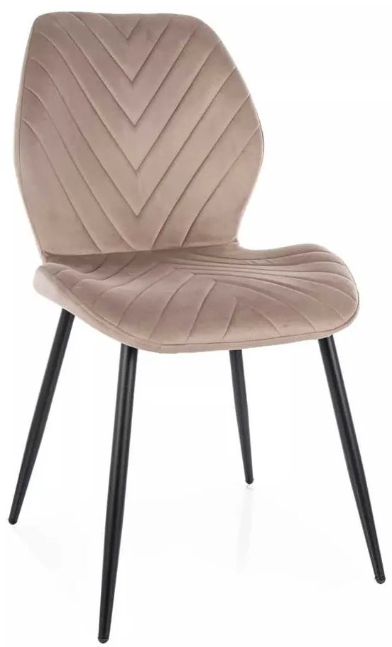 Jedálenská stolička Broda Velvet, béžová