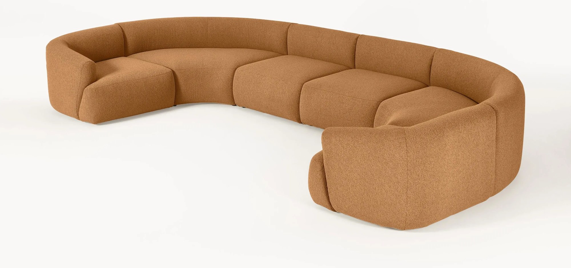 Modulárna XL buklé sedacia'súprava Sofia