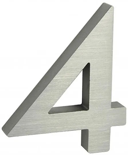 VÝPREDAJ Domové čísla RICHTER 3D (HLINÍK) - číslo 8, 8, Richter strieborný