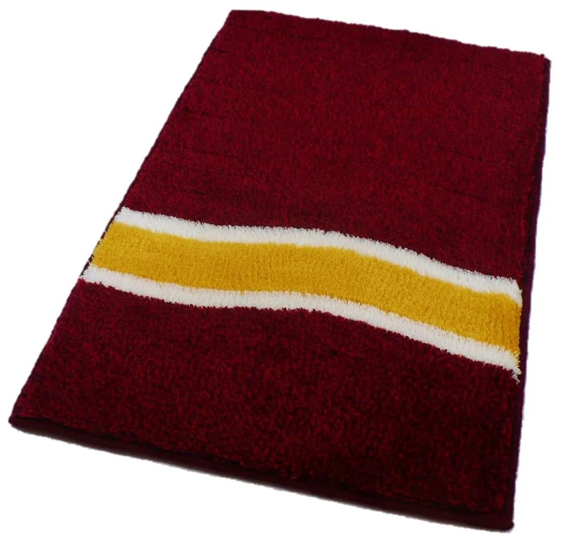 ROUTNER Kúpeľňová predložka LAVELLO Bordó 10403 - Bordó / 60 x 100 cm 10403
