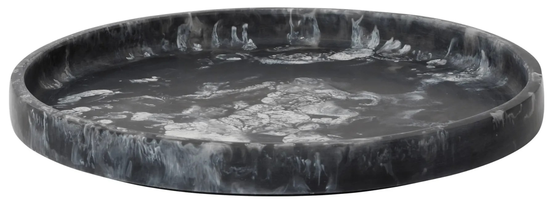 Ferm Living Dekoratívna okrúhla tácka Mist Charcoal Ø 30 cm