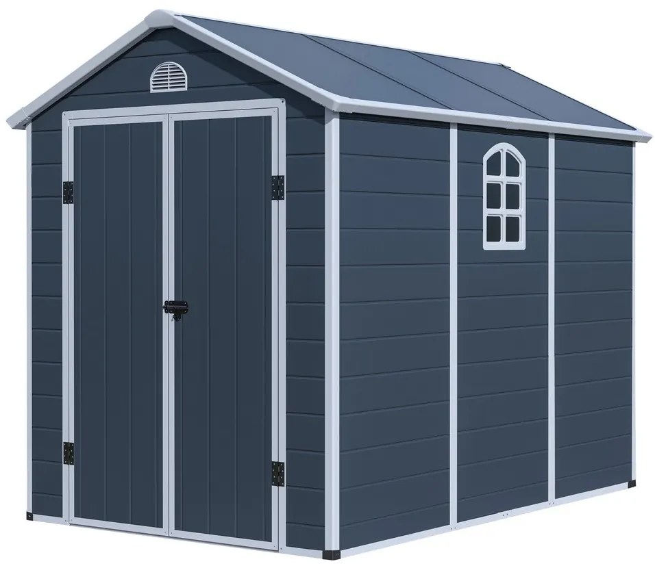 Záhradný domček G21 Boston 670 - 241 x 278 cm, plastový, šedý 6390074