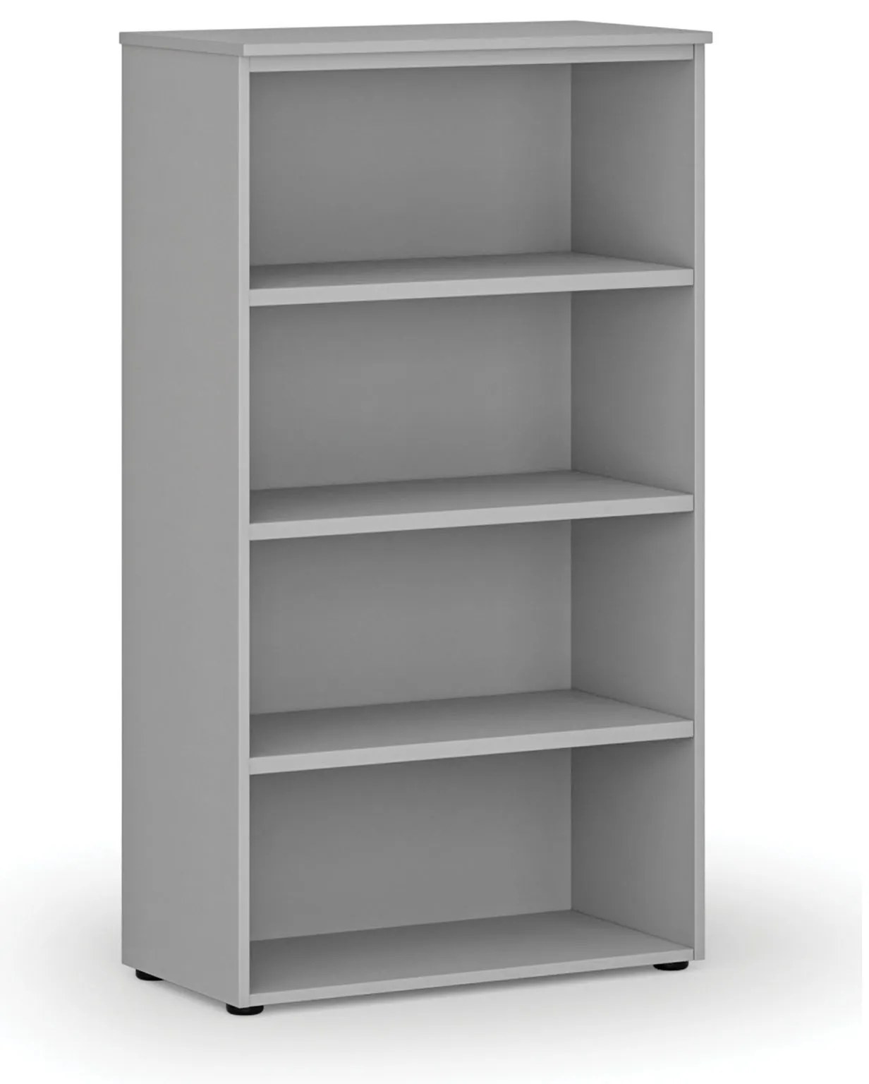 Kancelársky regál PRIMO GRAY, 800 x 420 x 1434 mm, sivá