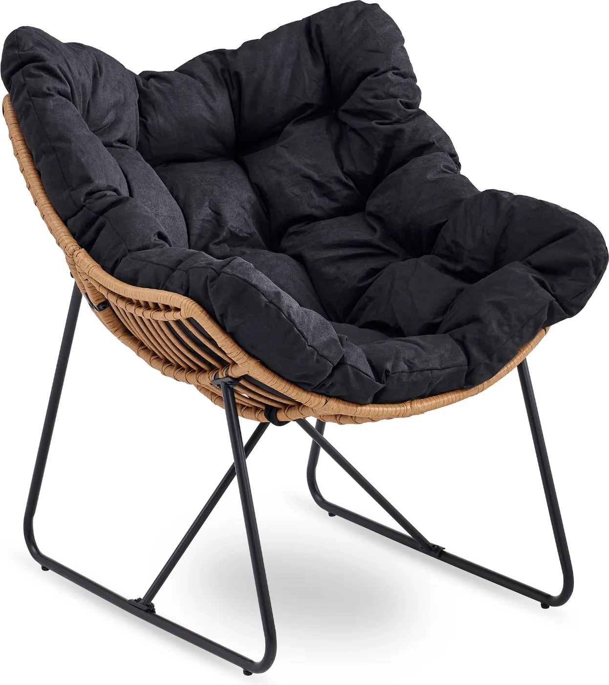 PROXIMA.store - Relax­­ačné kreslo FIN FARBA: čierna