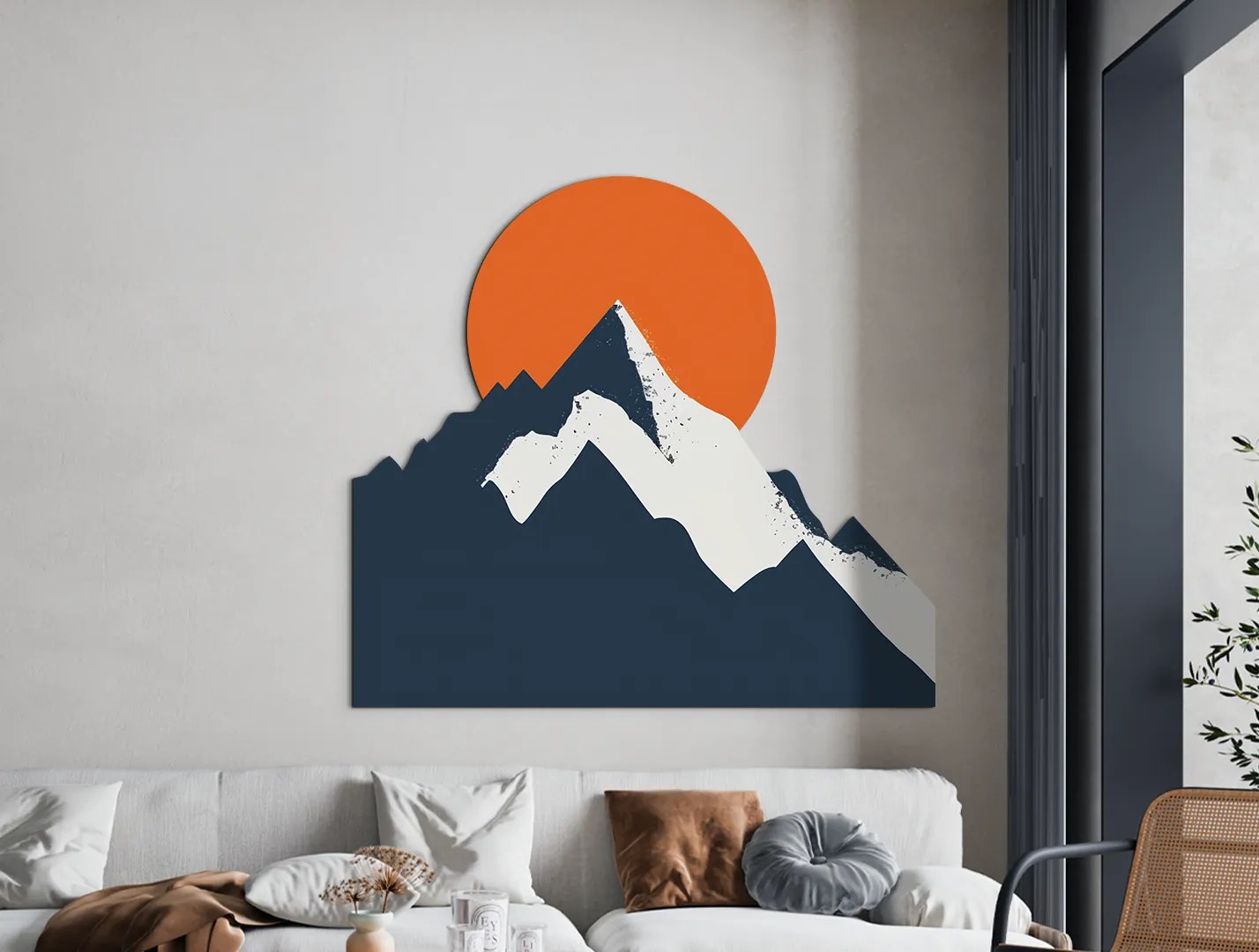 drevko | Obraz na stenu Slnko za horami 55 x 60 cm