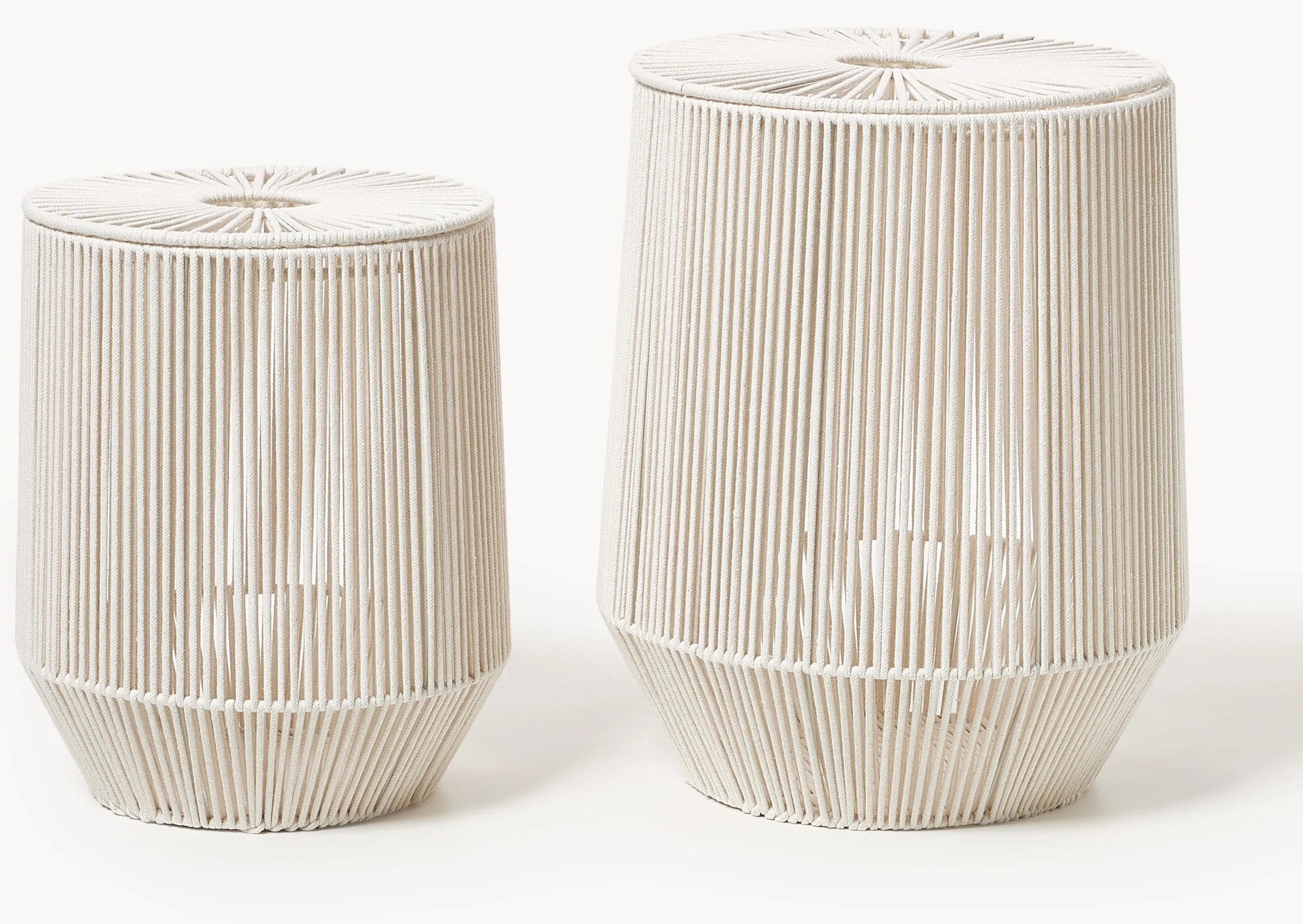 Ručne tkané koše na bielizeň Gabe, 2 ks