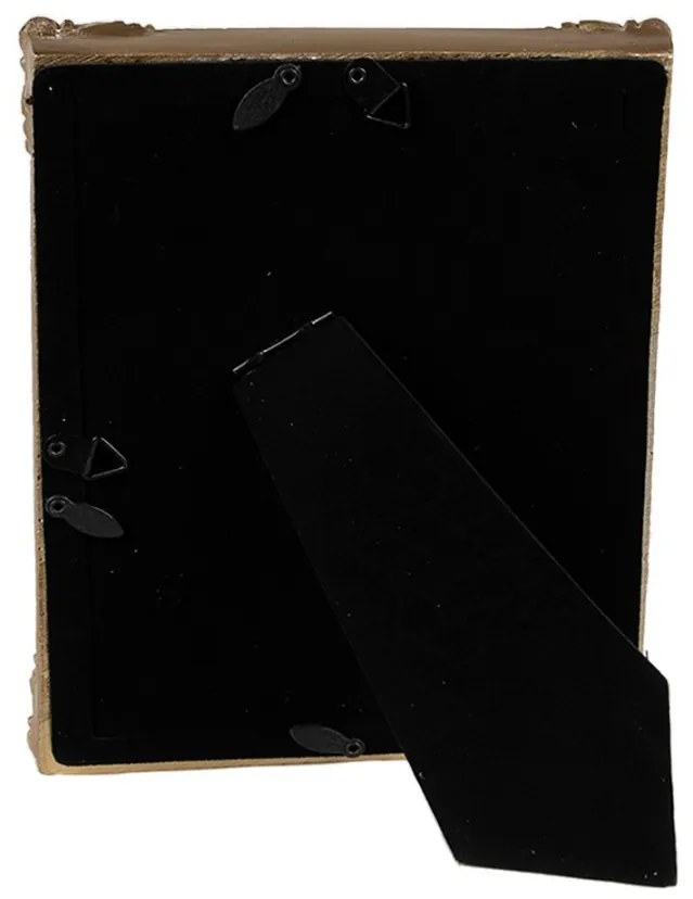 Zeleno - zlatý fotorámik so zlatými ornamentmi - 16*2*21 cm / 13*18 cm