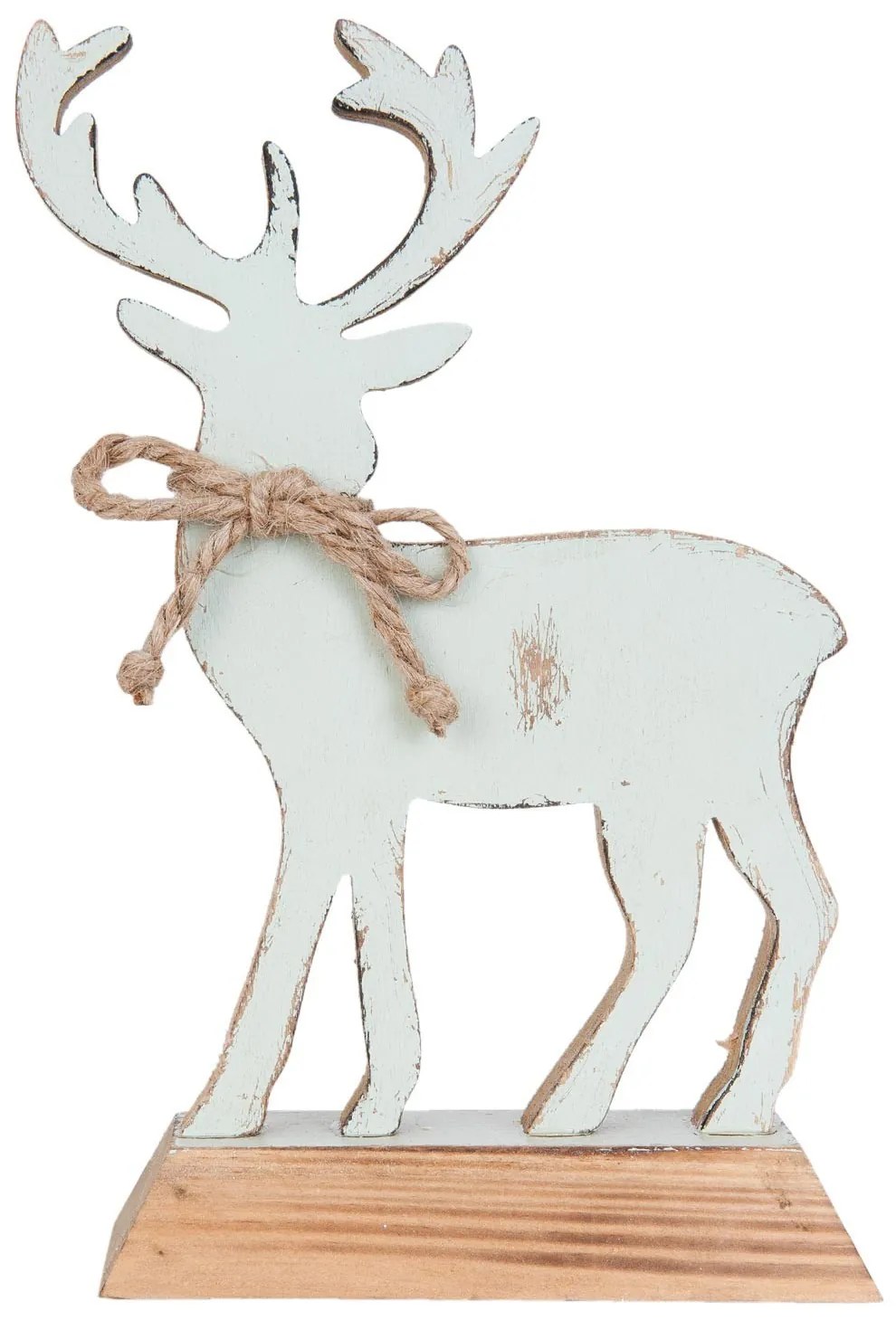 Drevená dekorácia Jelen - 14 * 6 * 20 cm