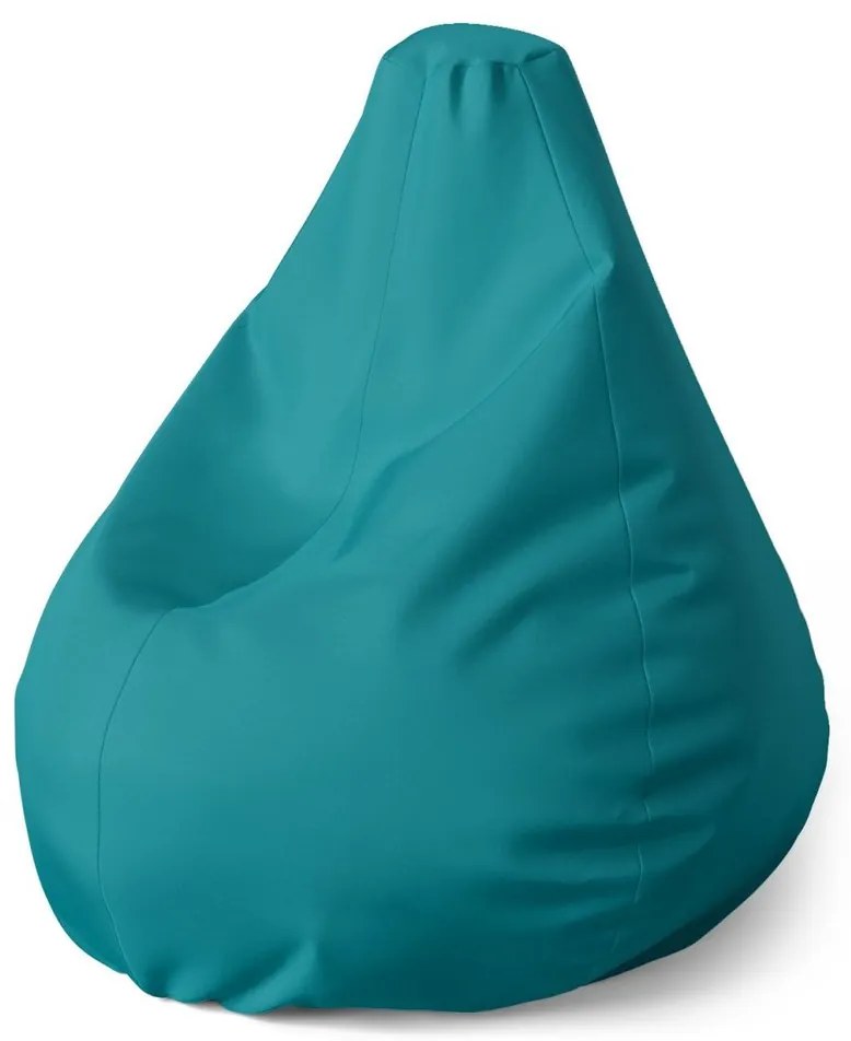 Sedací vak Pear zelenomodrá - detský, tyrkysová