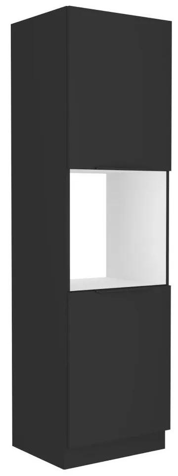 Vysoká skrinka na vstavanú rúru Sobera 60 DP 210 2F (čierna) . Vlastná spoľahlivá doprava až k Vám domov. 1097018