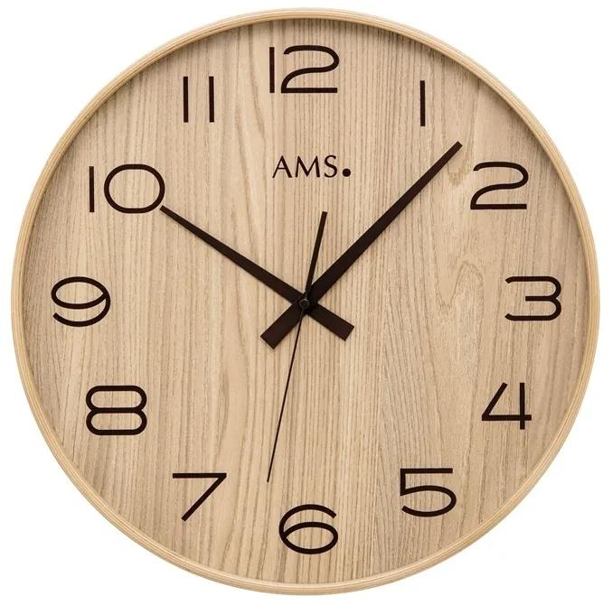 Designové nástenné hodiny 5522 AMS DCF, 40cm