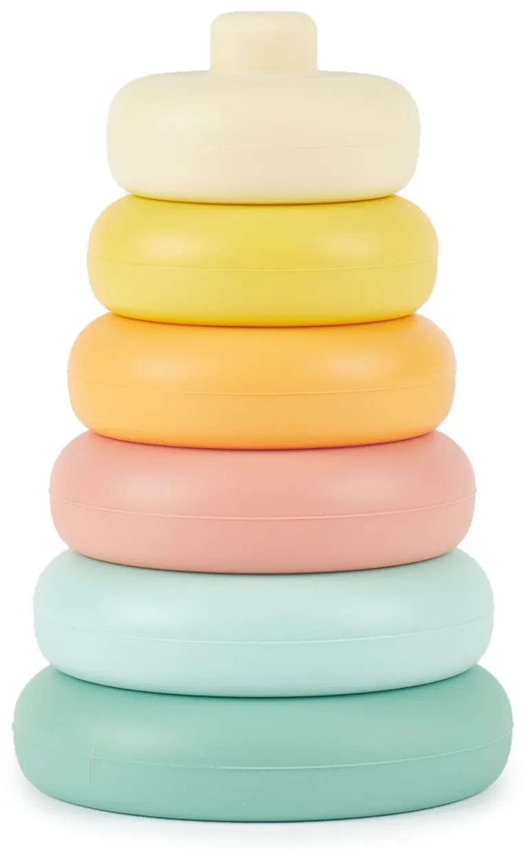 Bieco - Silikónová stohovacia veža - Tropical Vibe