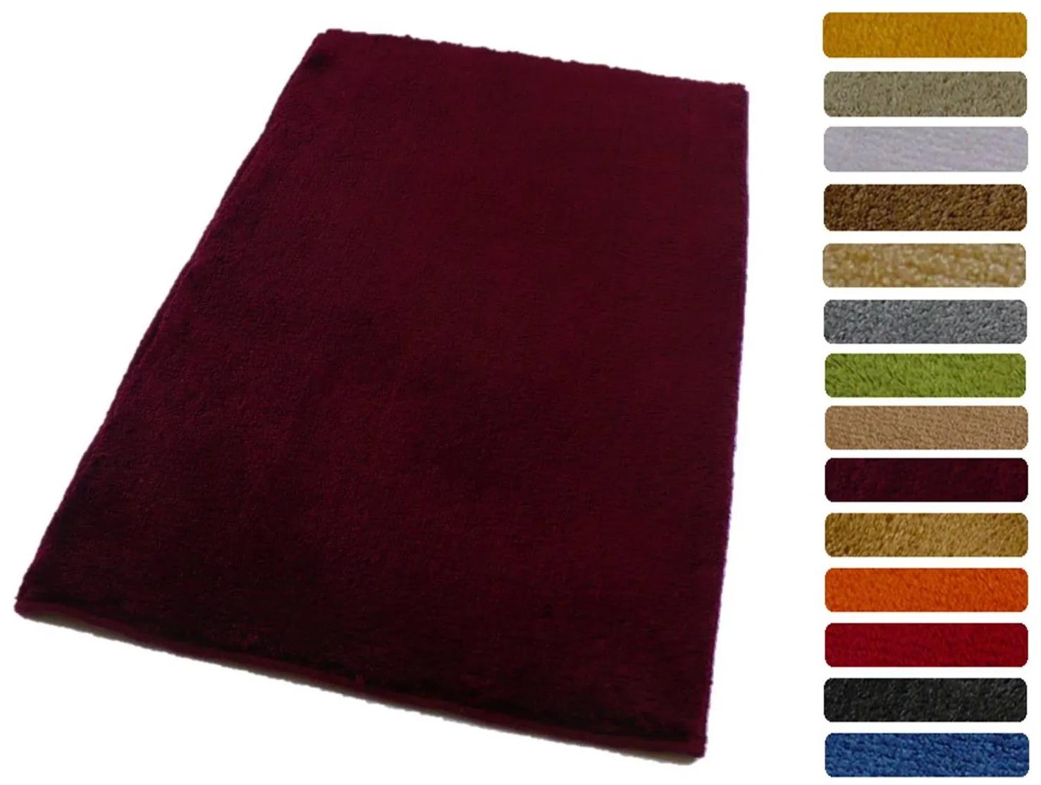 ROUTNER Kúpeľňová predložka UNI COLOR Bordó 10104 - Bordó / 50 x 80 cm 10104