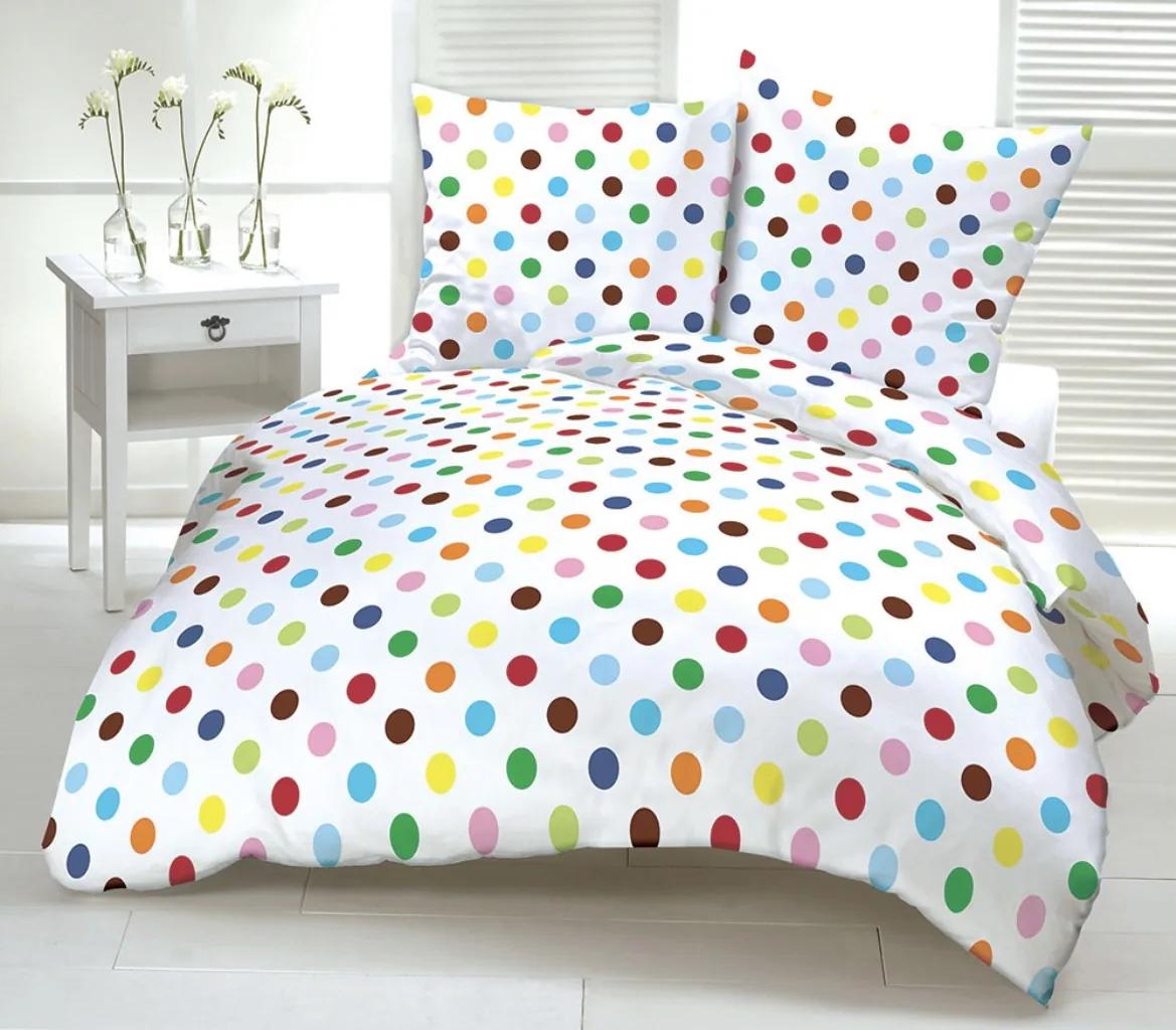Obliečky krepové Rainbow TiaHome - 1x Vankúš 90x70cm, 1x Paplón 140x200cm