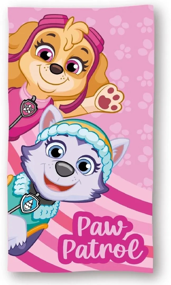 Detská osuška PAW PATROL ružová 70X140cm Setino