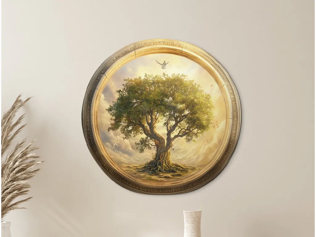 drevko | Okrúhly Strom života Harmónia prírody 45 x 46 cm drevko | Okrúhly Strom života Harmónia prírody 45 x 46 cm