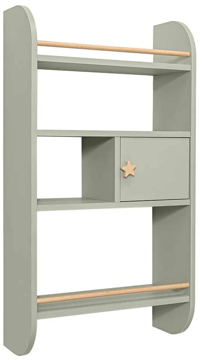 Bellamy Zelená detská polica RAINBOW SAGE