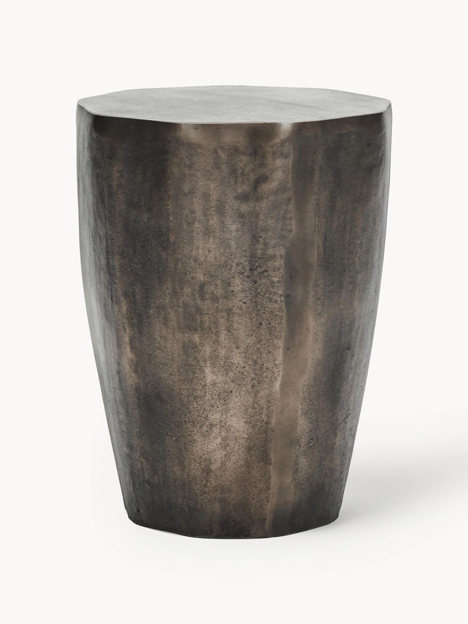 Ručne vyrobený okrúhly pomocný stolík Meta