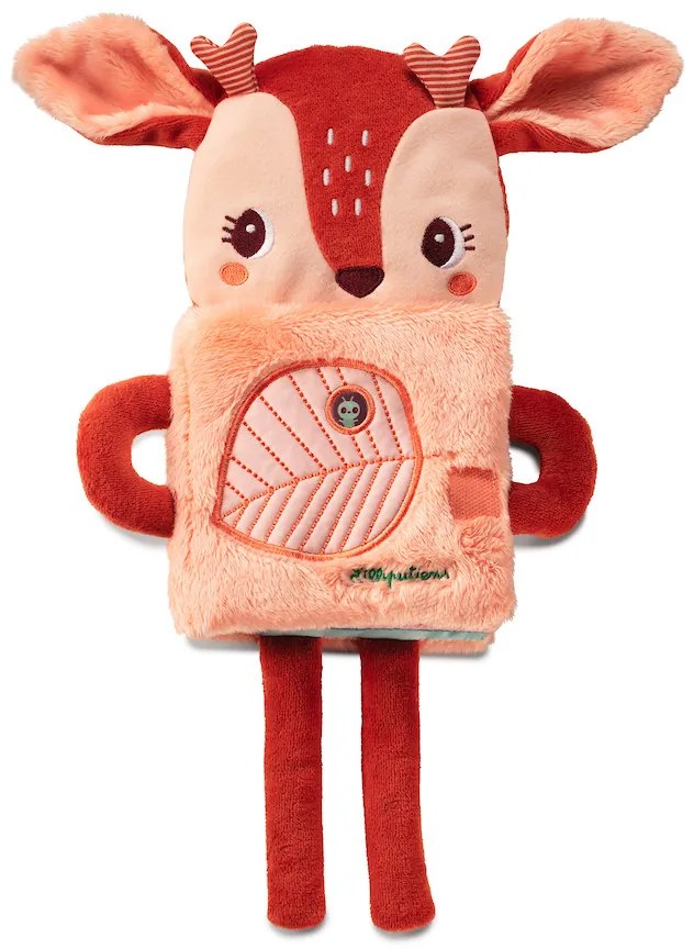 Lilliputiens - textilná knižka so svietiacim obrázkom - jelenček Stella