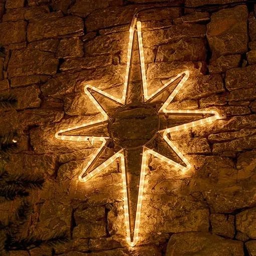 DECOLED LED svetlo na vrchole stromu, 80 x 120 cm, teplá biela