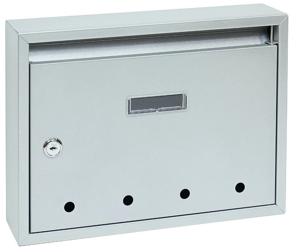 Poštová schránka BK 24, s otvormi, strieborná Poštová schránka BK 24, s otvormi, strieborná
