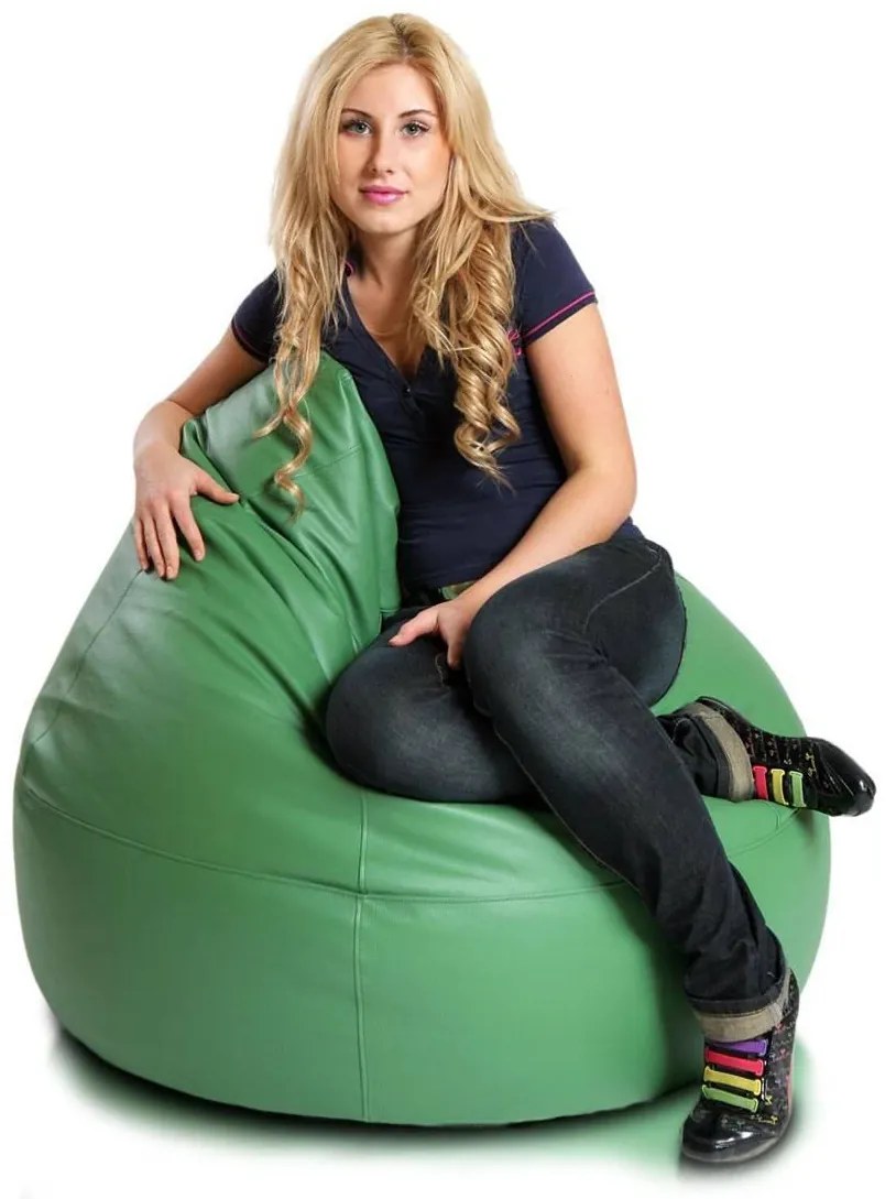 INTERMEDIC SK - Sedací vak Viper 95x110 cm | multifunkčný komfortný vak na sedenie aj ležanie Farba: E09 - Zelená tmavá (ekokoža)