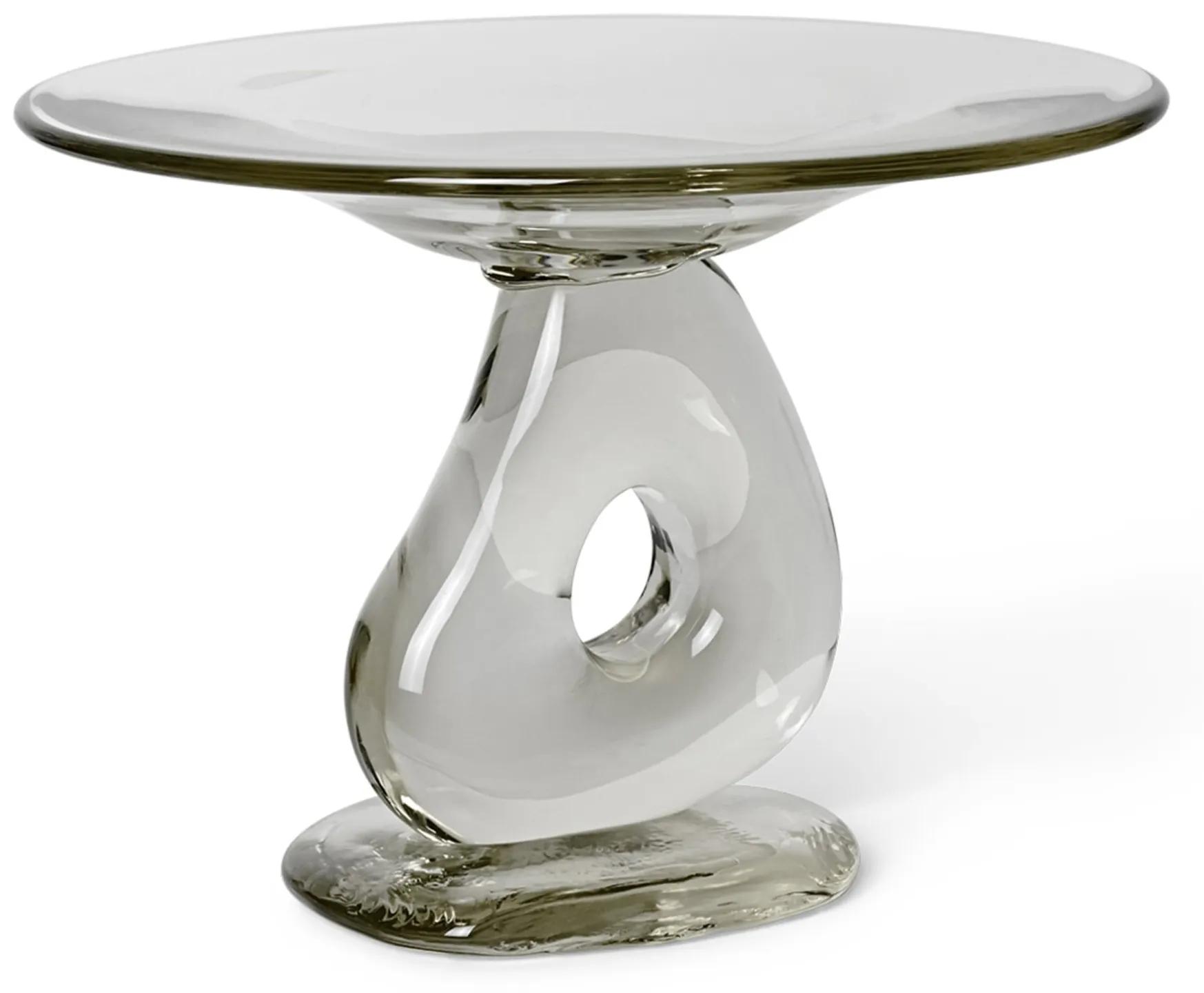 Ferm Living Sklenená misa na podstavci Damo Centrepiece Clear